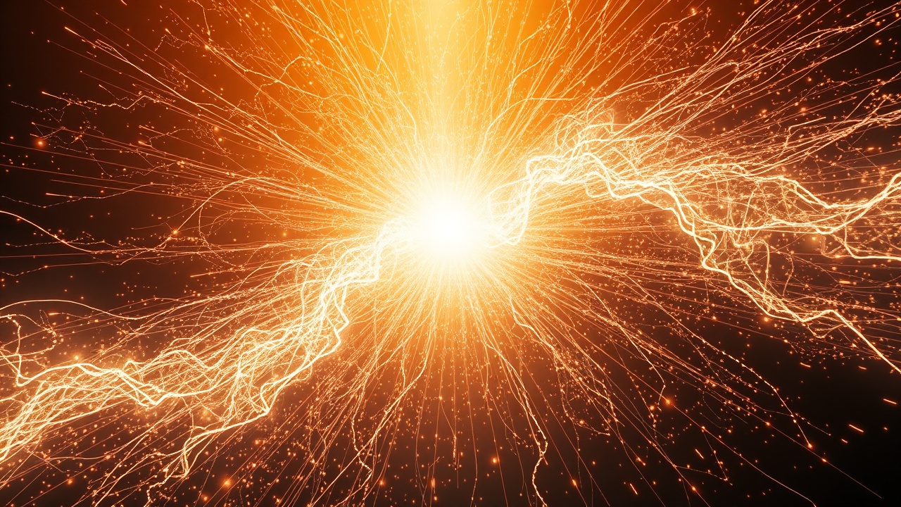 Взрыв световой энергии и частиц