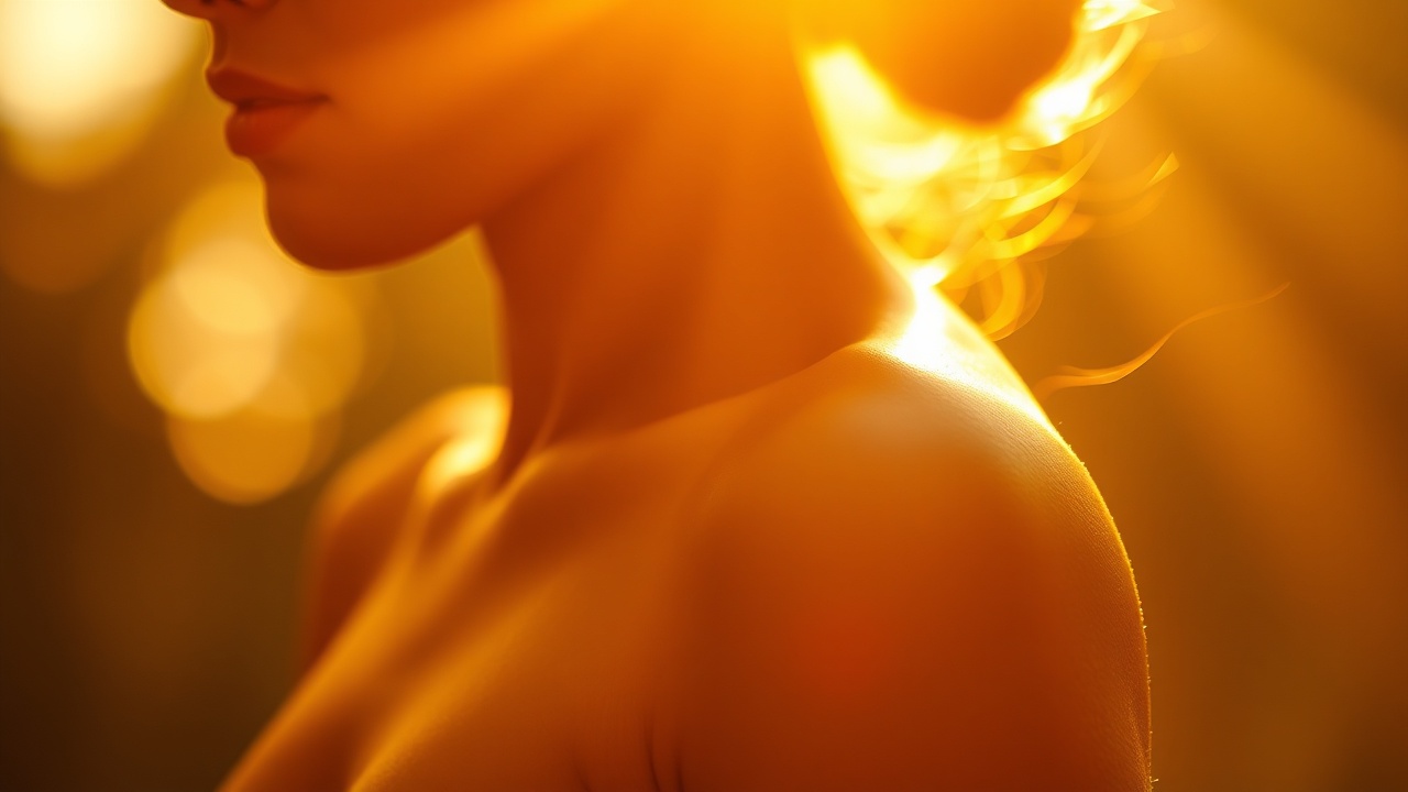 Тёплый свет на плече в близости тела