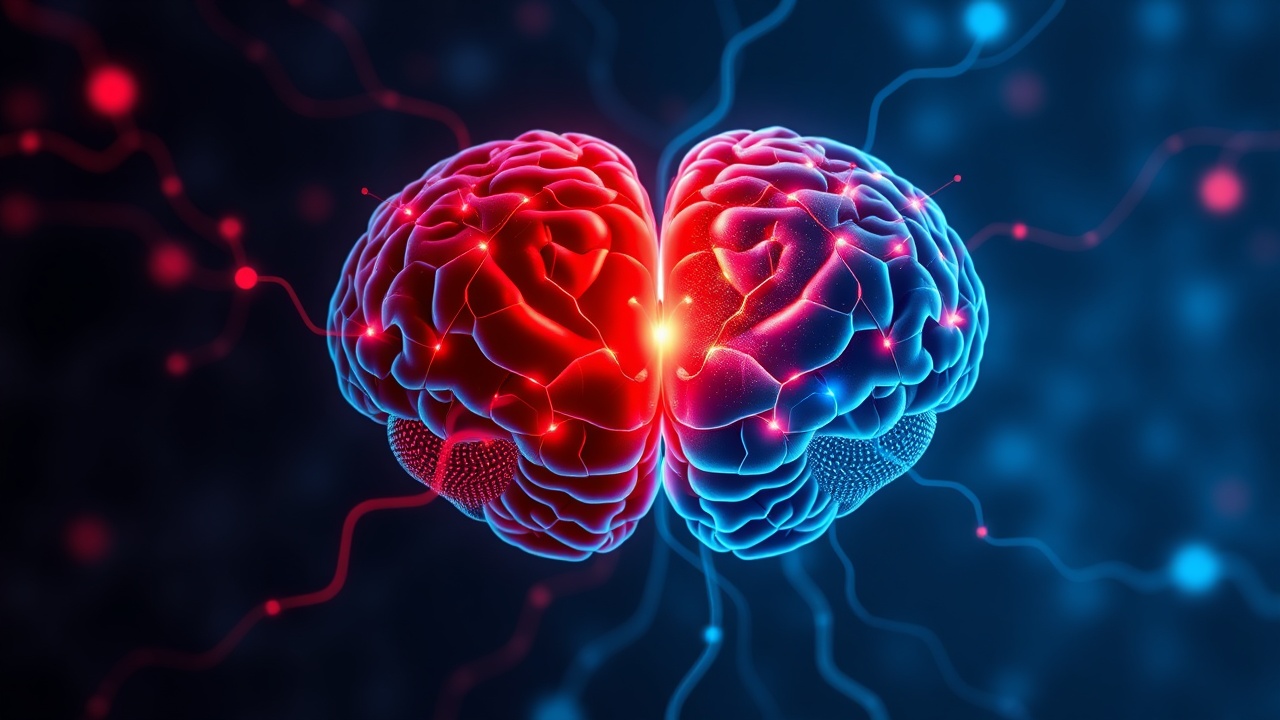 Два полушария мозга в гармоничном слиянии