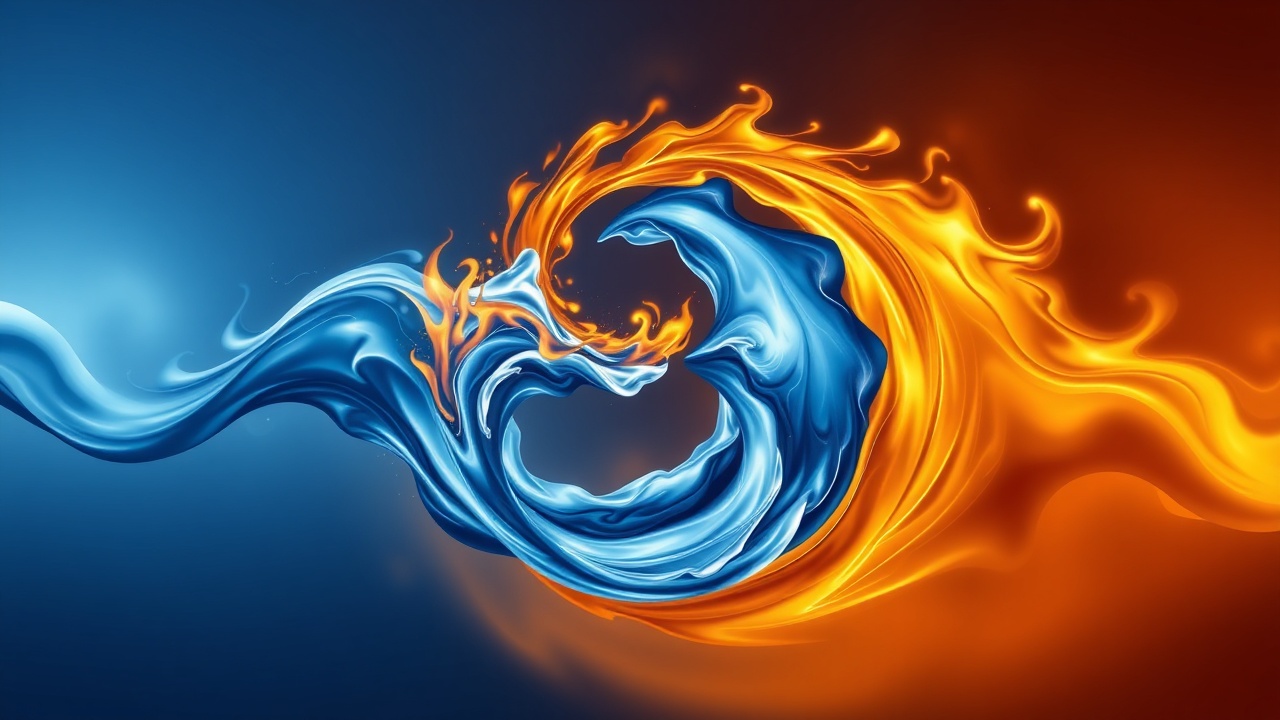 Инь-янь из огня и воды в единстве